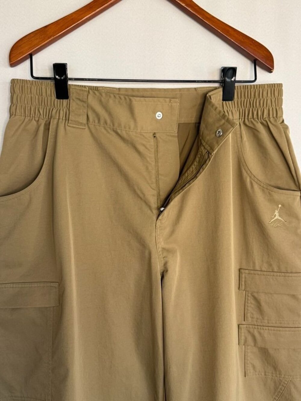 Nike Jordon Brown Kelp Heavyweight High Rise Cargo Wide Leg Jogger Pant X-Large - Picture 7 of 16